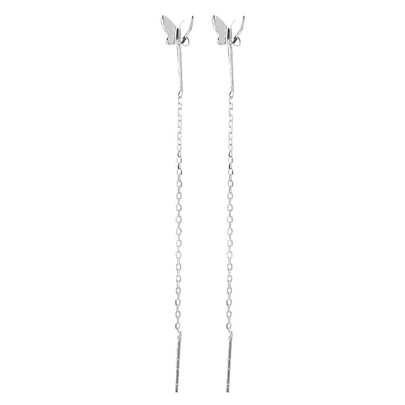 (11 Choices)Long Tassel Butterfly Drop Earrings Silver Color 2020 Fashion Hanging Women Earrings Summer Jewelry Girls Party Gift
