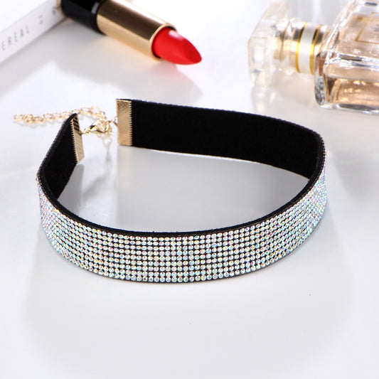 Multi-layer full Rhinestone crystal Choker Necklace for Women Necklace Pendant on neck Charm Chocker Necklace Jewelry Gift